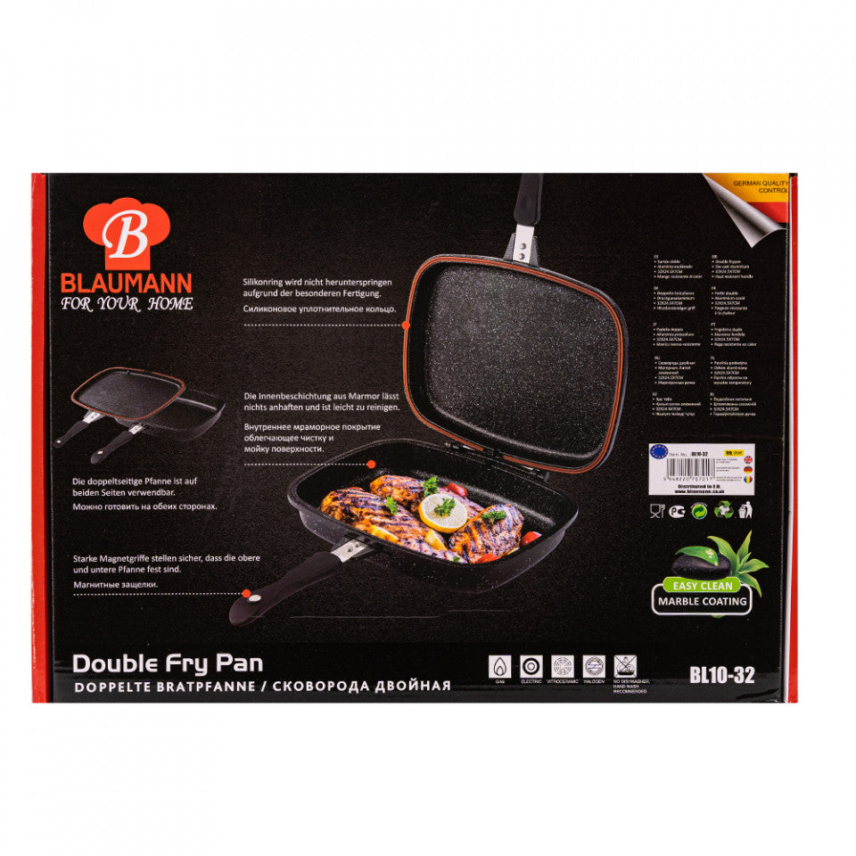 Tigaie Dubleta detasabila Blaumann, cu interior antiaderent, 32 cm, BL-10-32DB
